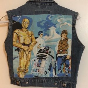 Gap sleeveless jeans vest